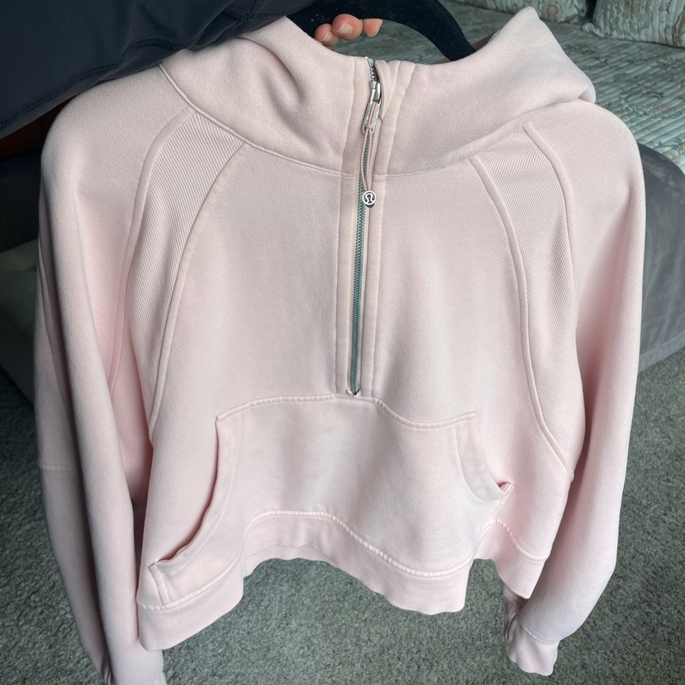 Lululemon Oversized Scuba Half-Zip Hoodie Strawberry Milkshake 🍓
